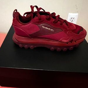 Cardi b Reebok Burgundy color